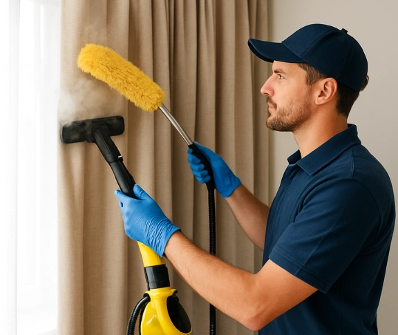 Trusted curtain steam cleaning technician Matty Curtain Cleaning st-kilda-vic QLD