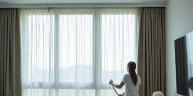 Delicate sheer drape cleaning st-kilda-vic Matty Curtain Cleaning