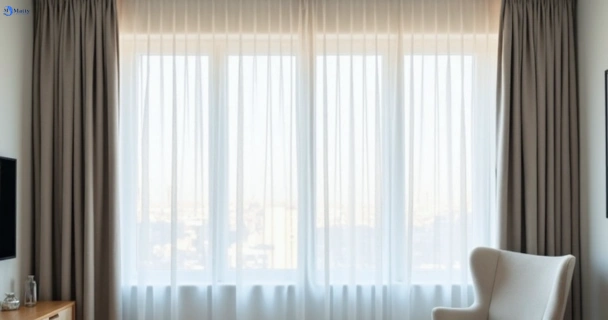 Freshly steam cleaned curtains in st-kilda-vic QLD
